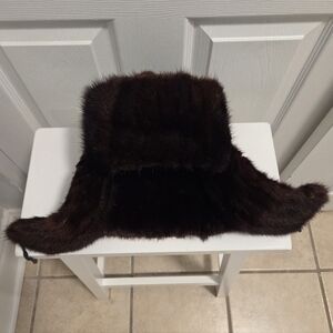Luxurious Dark Brown Women's Fur Hat
